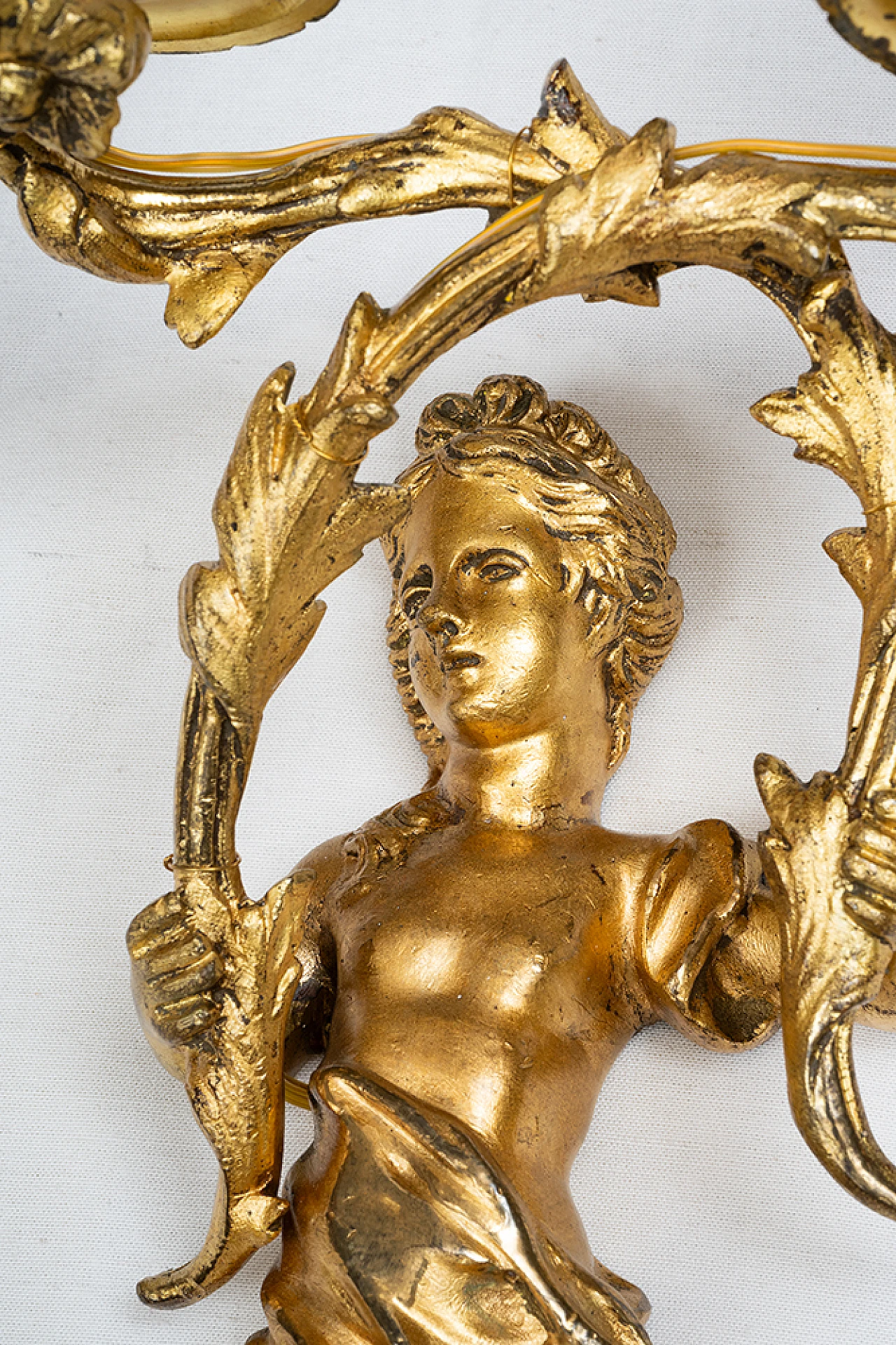 Pair of Napoleon III wall sconces in gilded bronze, 19th century 4