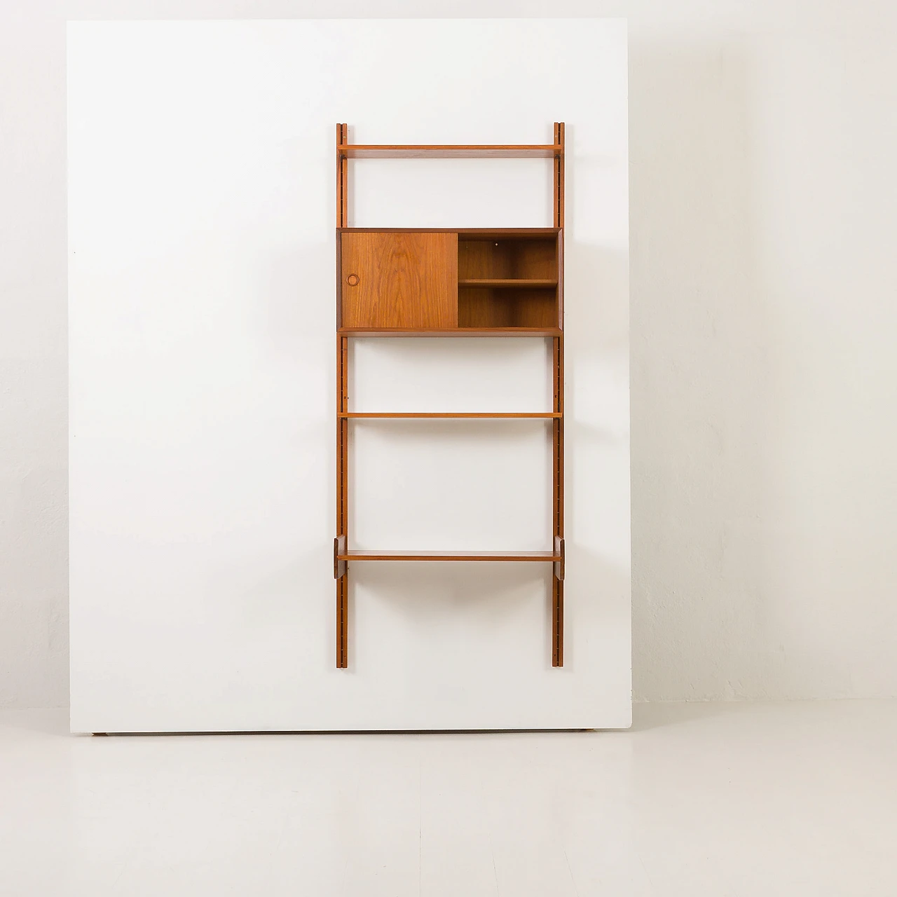 Teak wall unit with desk by Sven Andersen, 1960s 7