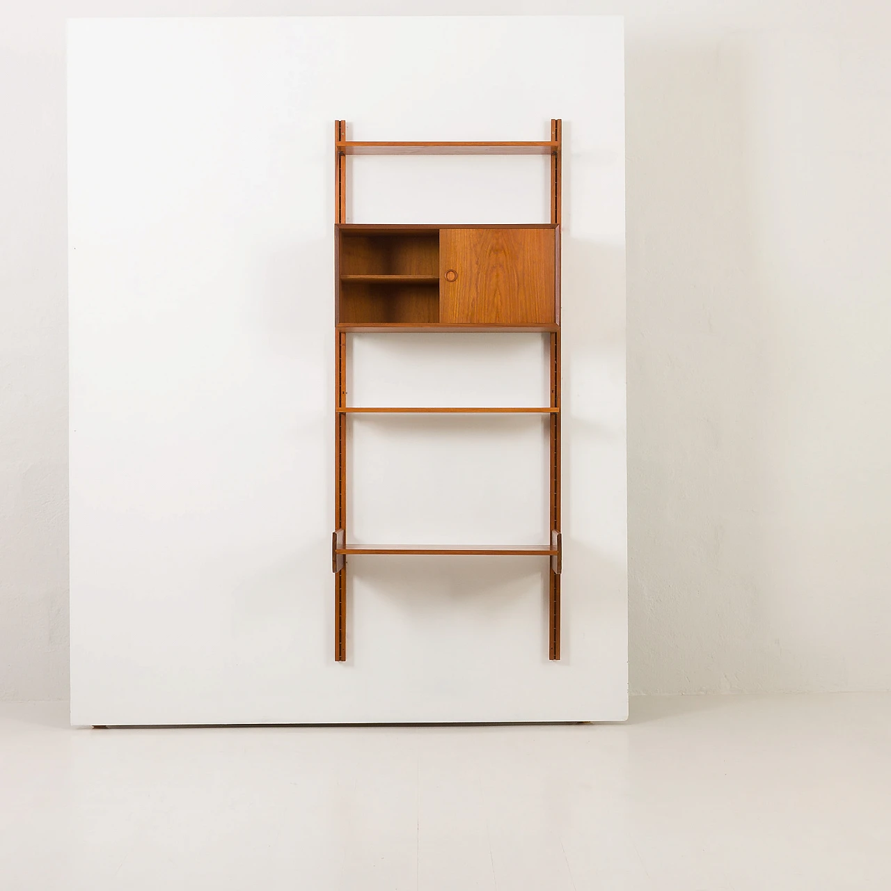 Teak wall unit with desk by Sven Andersen, 1960s 8