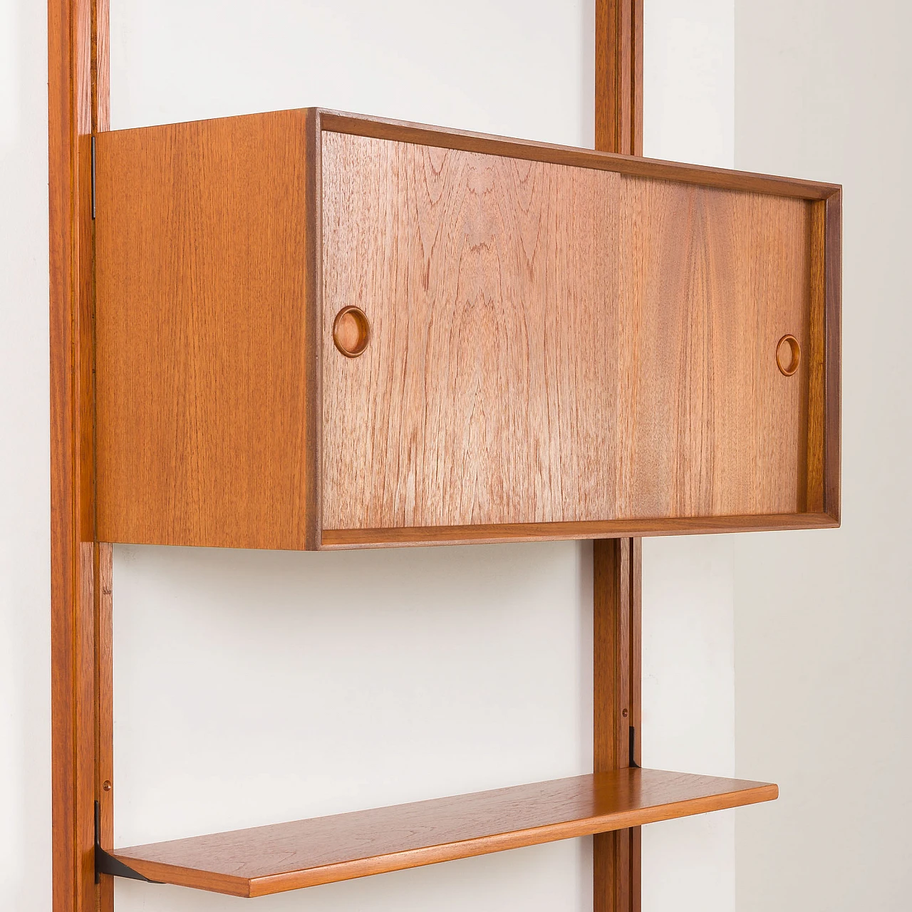 Teak wall unit with desk by Sven Andersen, 1960s 12