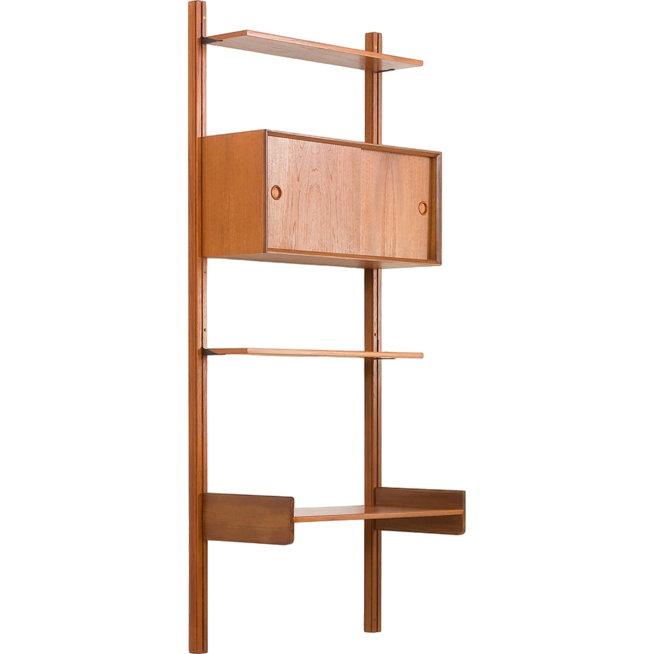 Teak wall unit with desk by Sven Andersen, 1960s 17