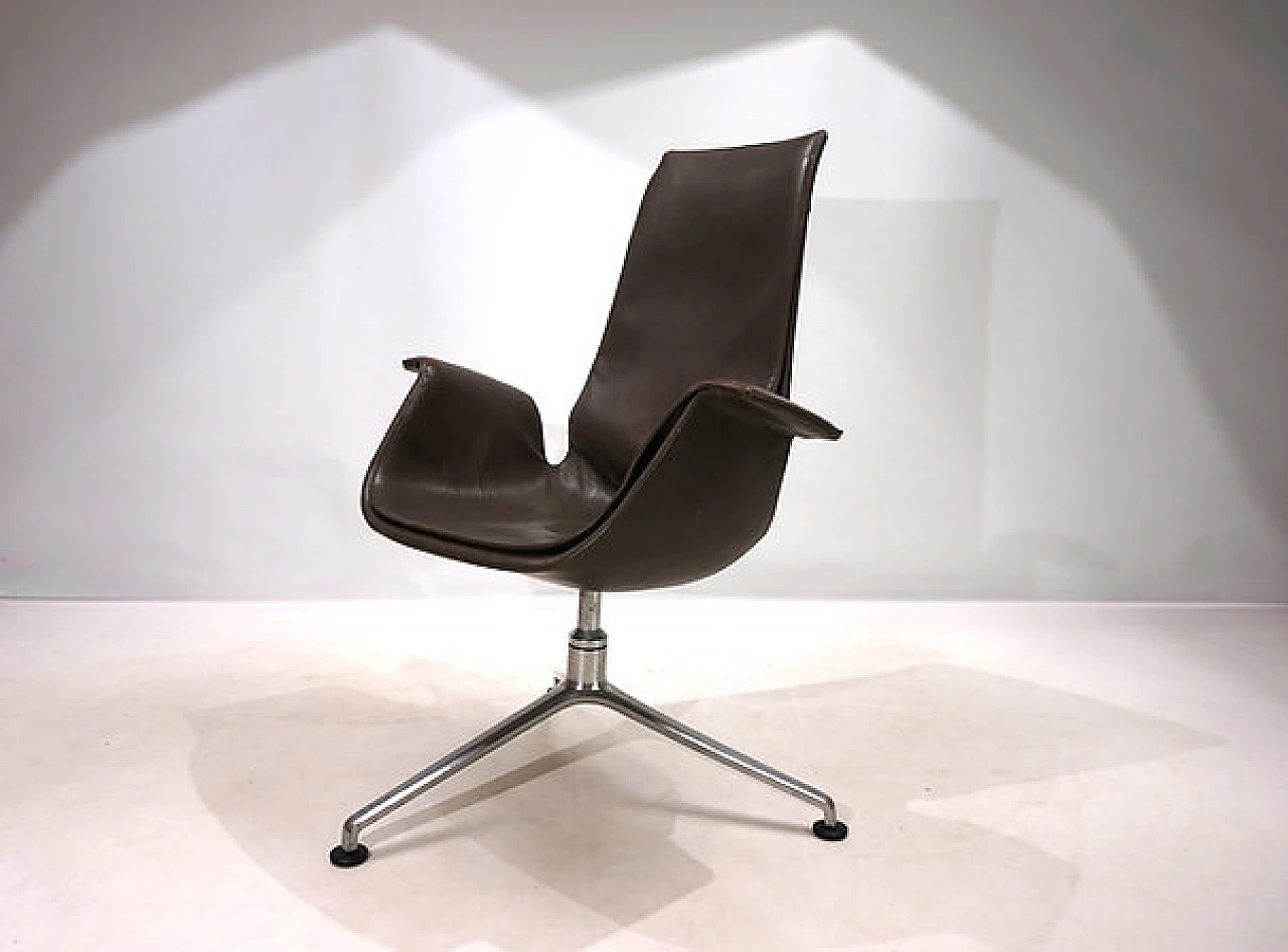 FK6725 Bird leather chair by Fabricius & Kastholm for A. Kill, 1960s 2