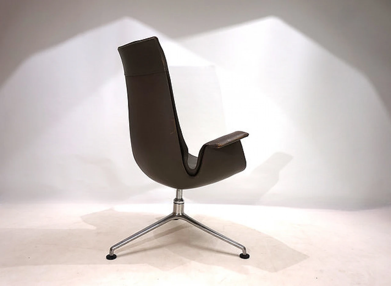 FK6725 Bird leather chair by Fabricius & Kastholm for A. Kill, 1960s 4