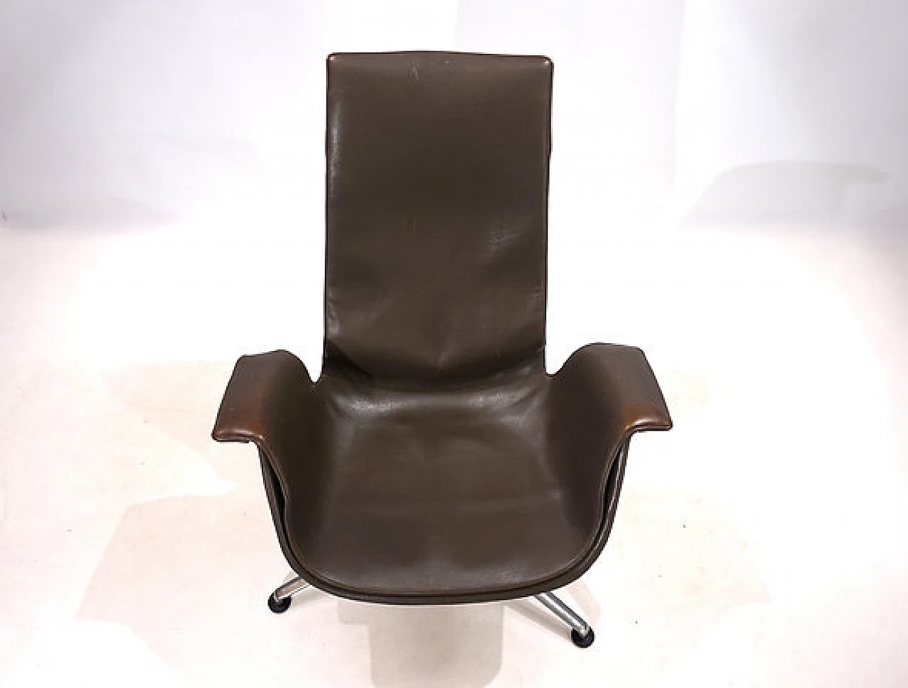 FK6725 Bird leather chair by Fabricius & Kastholm for A. Kill, 1960s 13