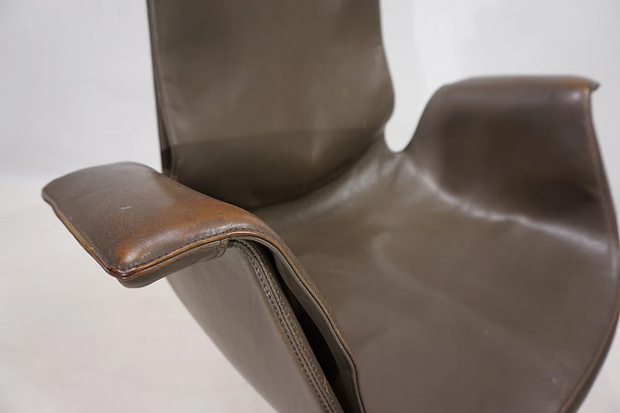 FK6725 Bird leather chair by Fabricius & Kastholm for A. Kill, 1960s 14