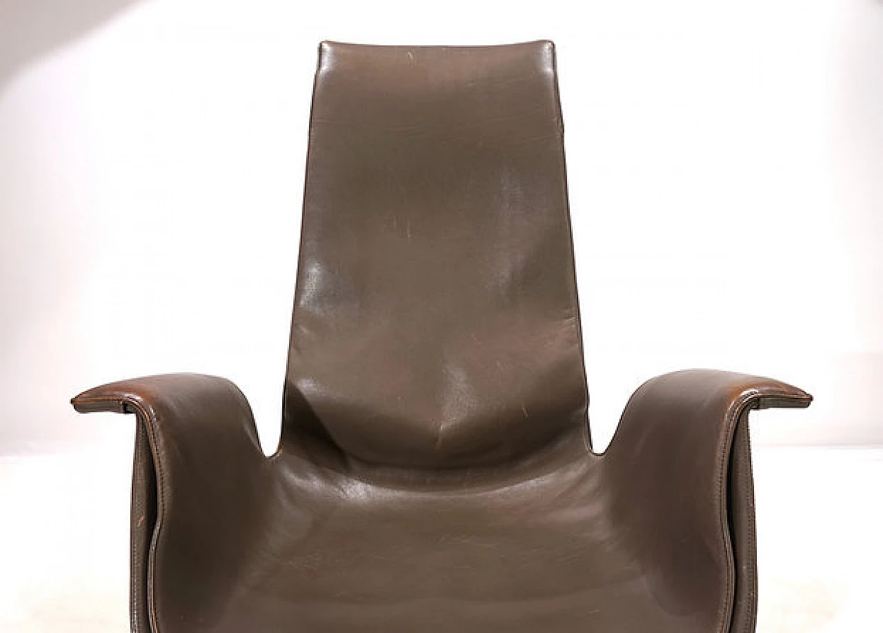 FK6725 Bird leather chair by Fabricius & Kastholm for A. Kill, 1960s 15