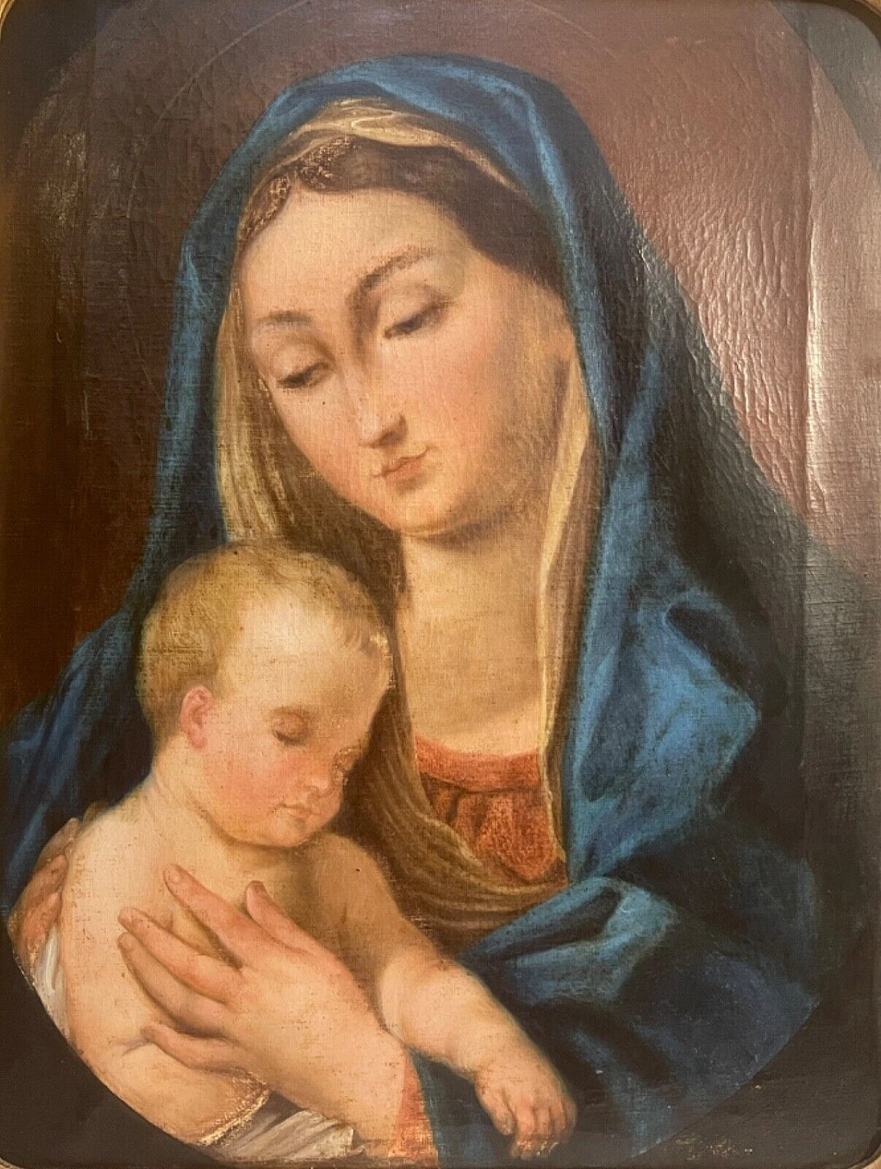 Madonna and Child, oil on canvas, 19th century 2