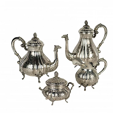 Silver tea and coffee service by Tortini Gabriele