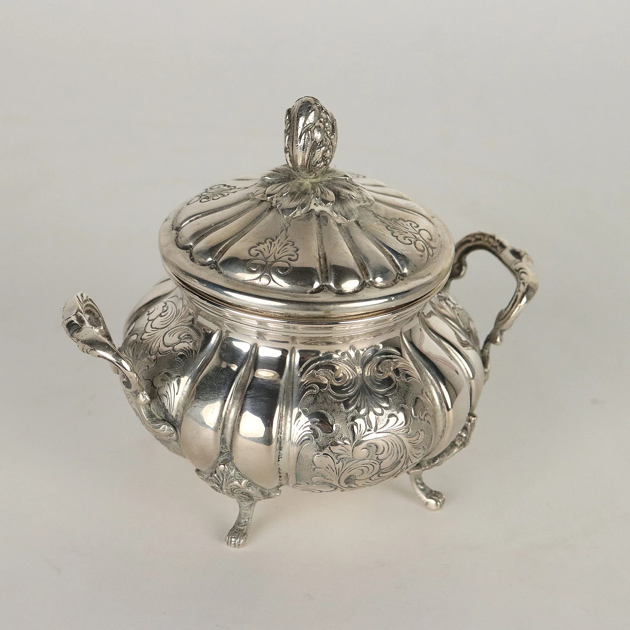 Silver tea and coffee service by Tortini Gabriele 10