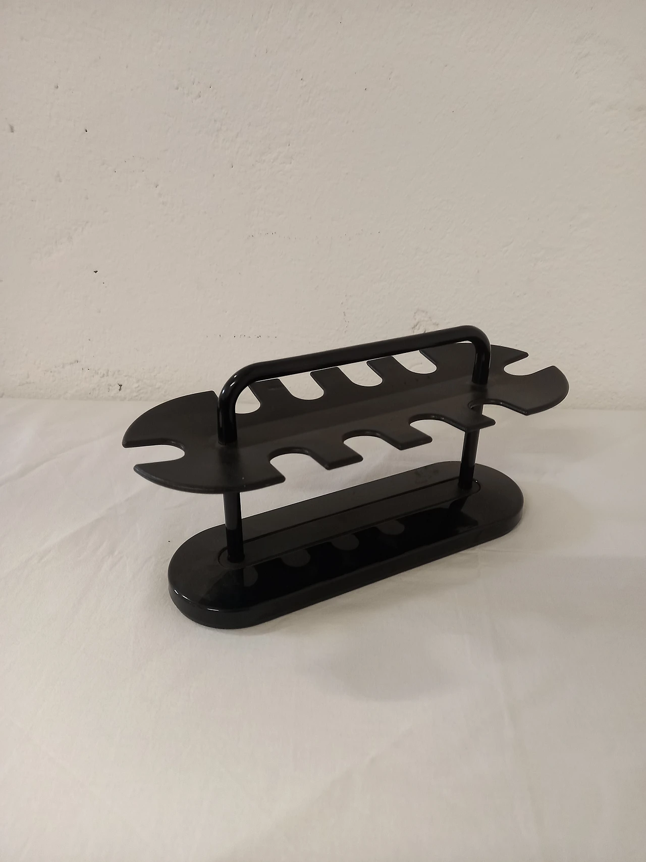 Black plastic and metal stamp holder by Rexite Omnibus, 1980s 1