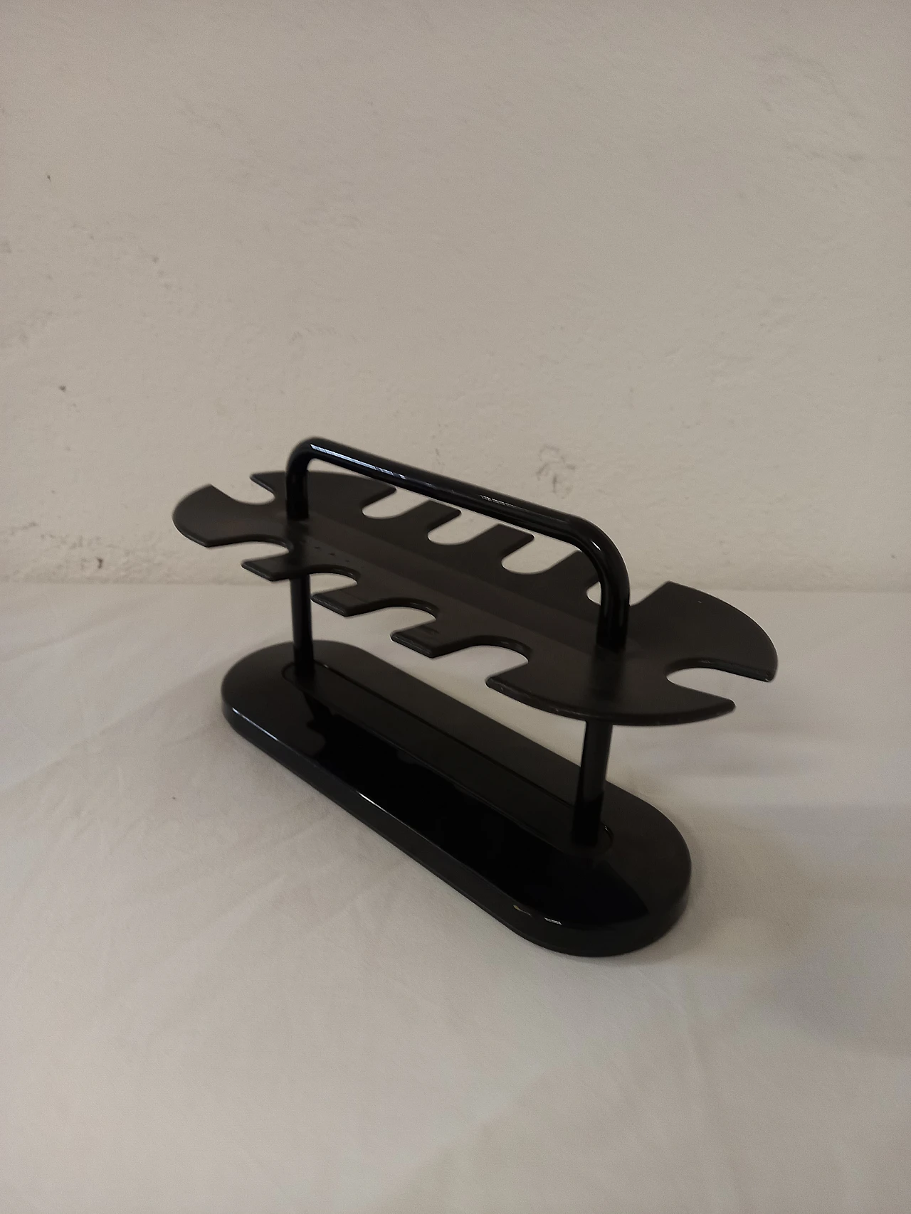 Black plastic and metal stamp holder by Rexite Omnibus, 1980s 2