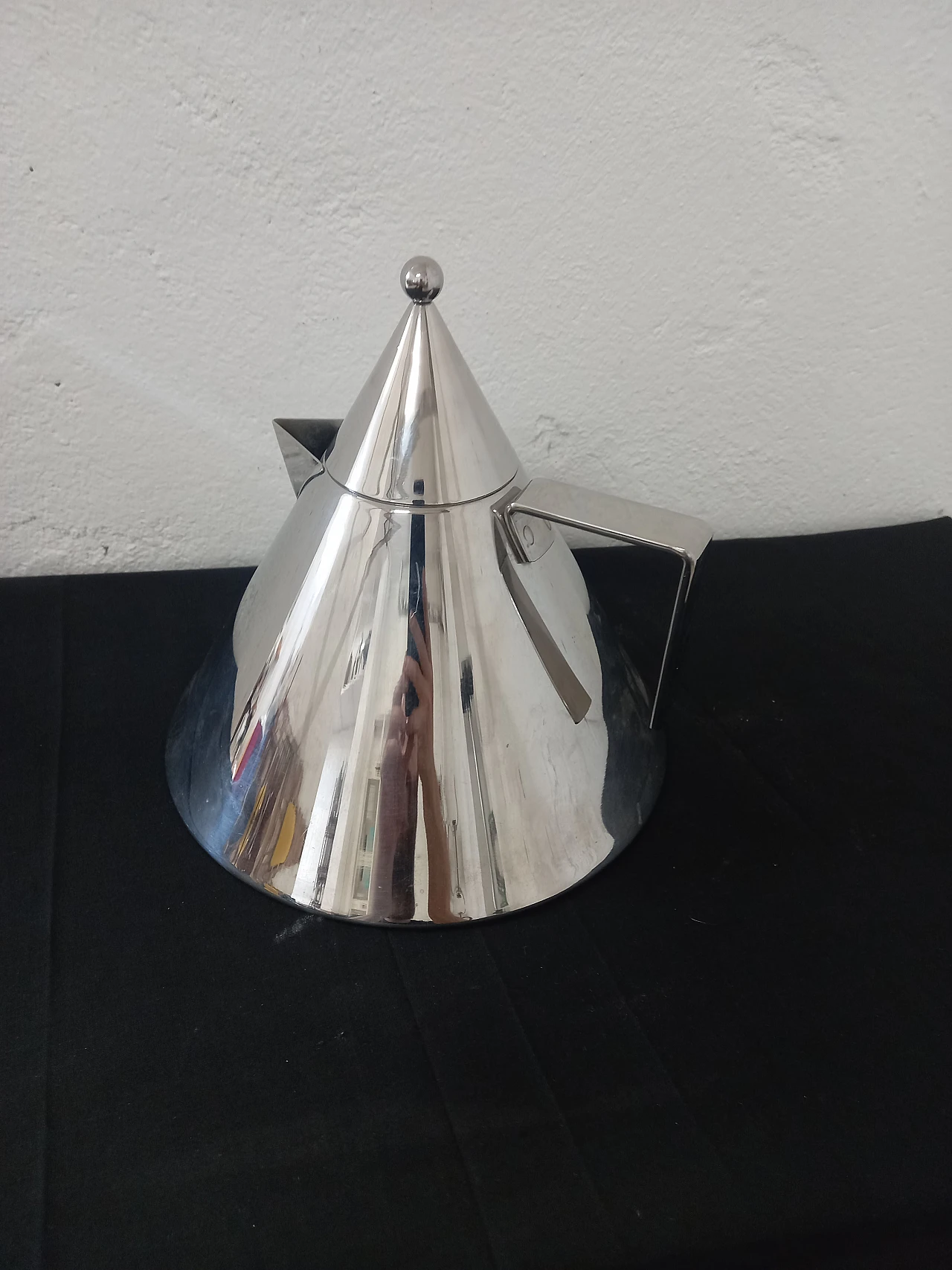 Teiera I Conici in acciaio inox di Aldo Rossi per Alessi, 1986 6