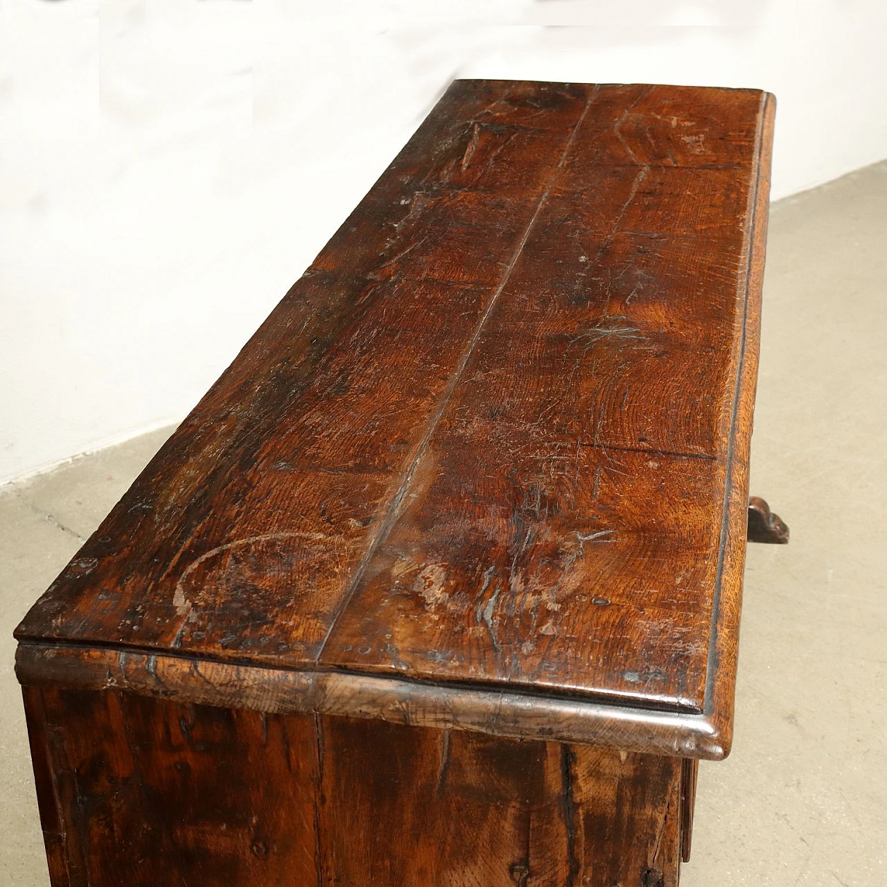 Queen Anne style walnut console table, 19th century 3