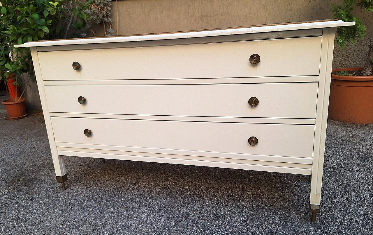 White D154 dresser by Carlo De Carli Rosso for Luigi Sormani, 1960s 1