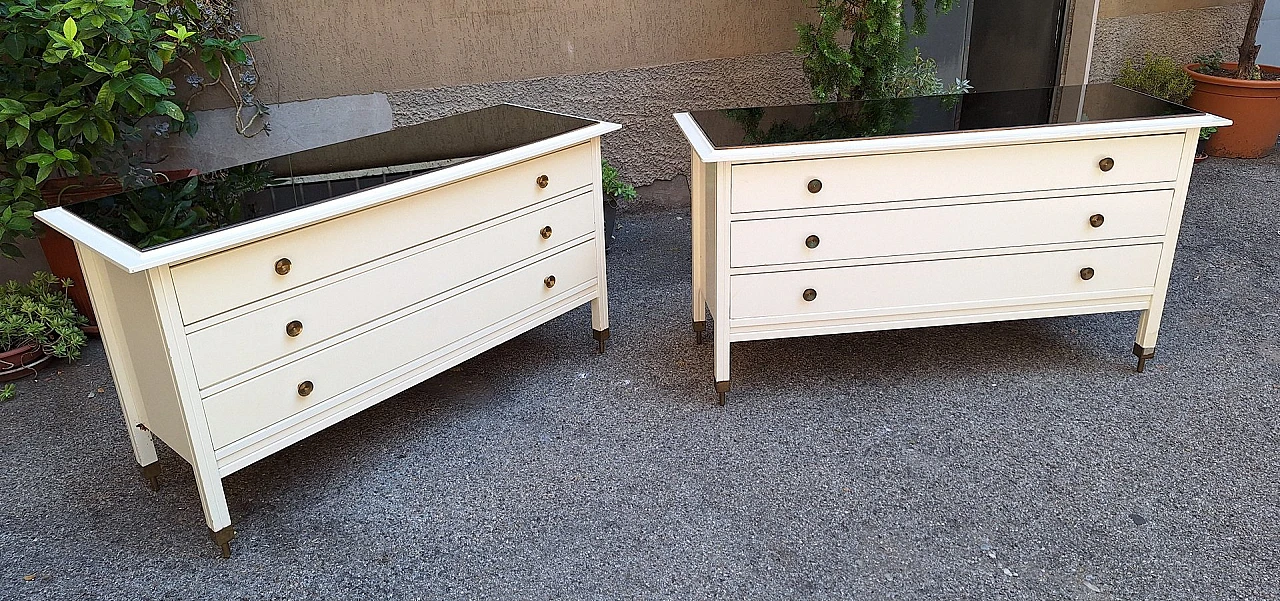 Pair of D154 chests of drawers by C. De Carli for Luigi Sormani, 1960s 1