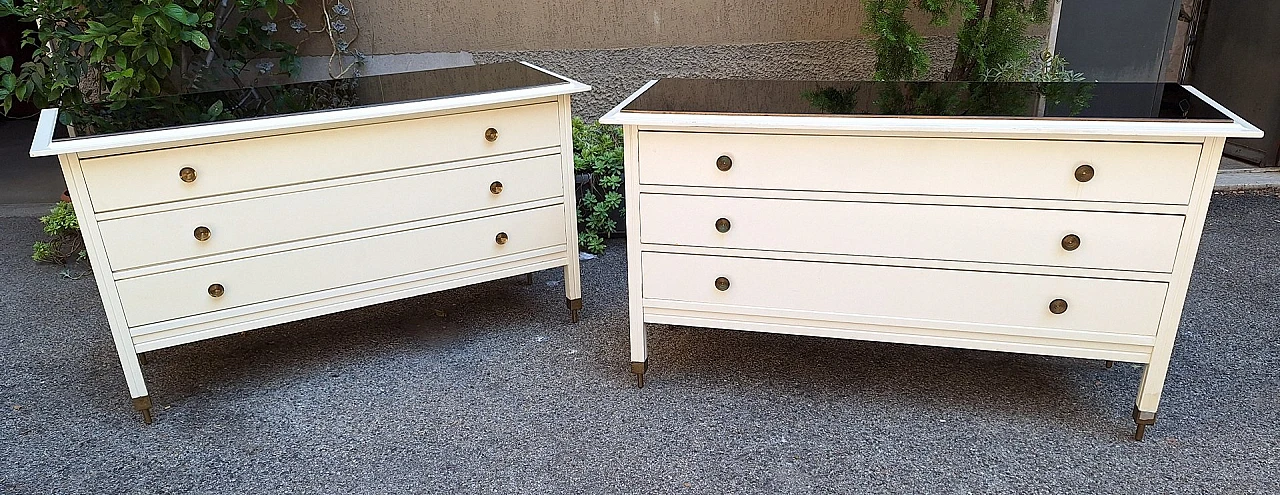 Pair of D154 chests of drawers by C. De Carli for Luigi Sormani, 1960s 9