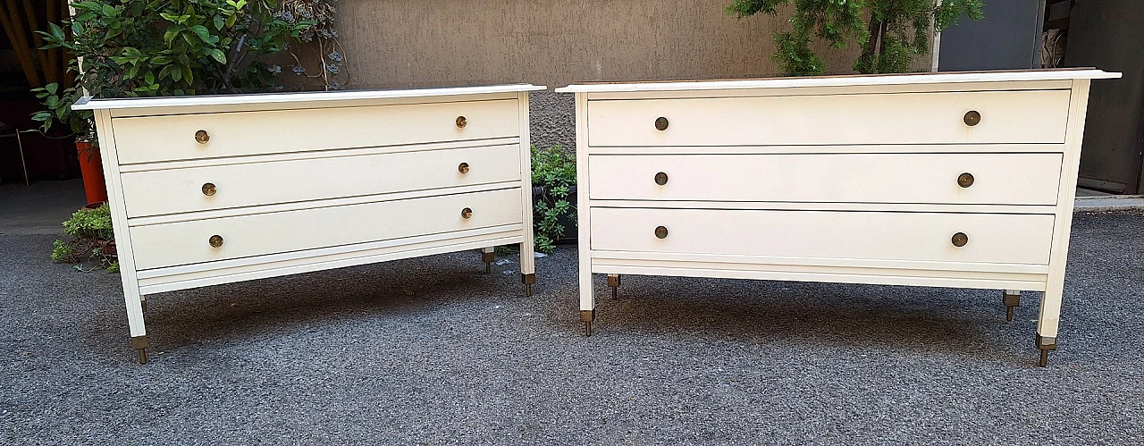 Pair of D154 chests of drawers by C. De Carli for Luigi Sormani, 1960s 10