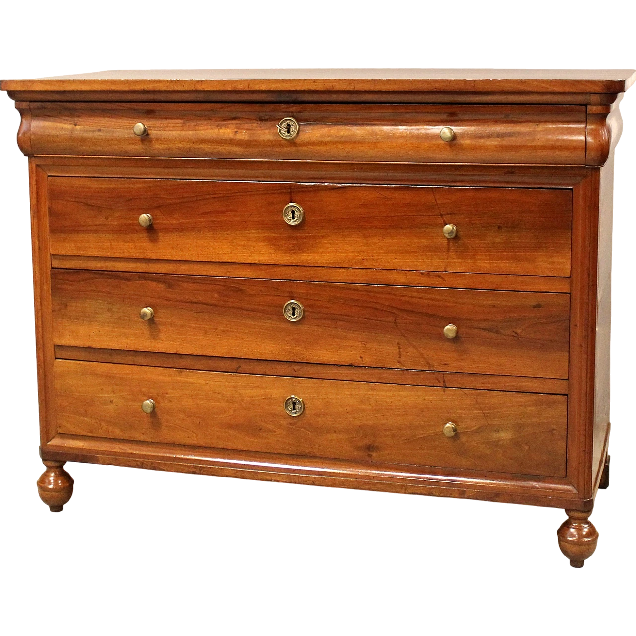 Charles X solid walnut dresser, first half of the 19th century 11