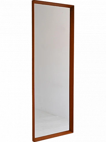 Rectangular mirror with teak frame, 1960s