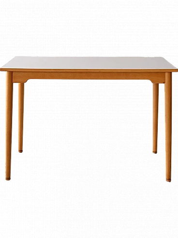 Birch and formica table, 1960s