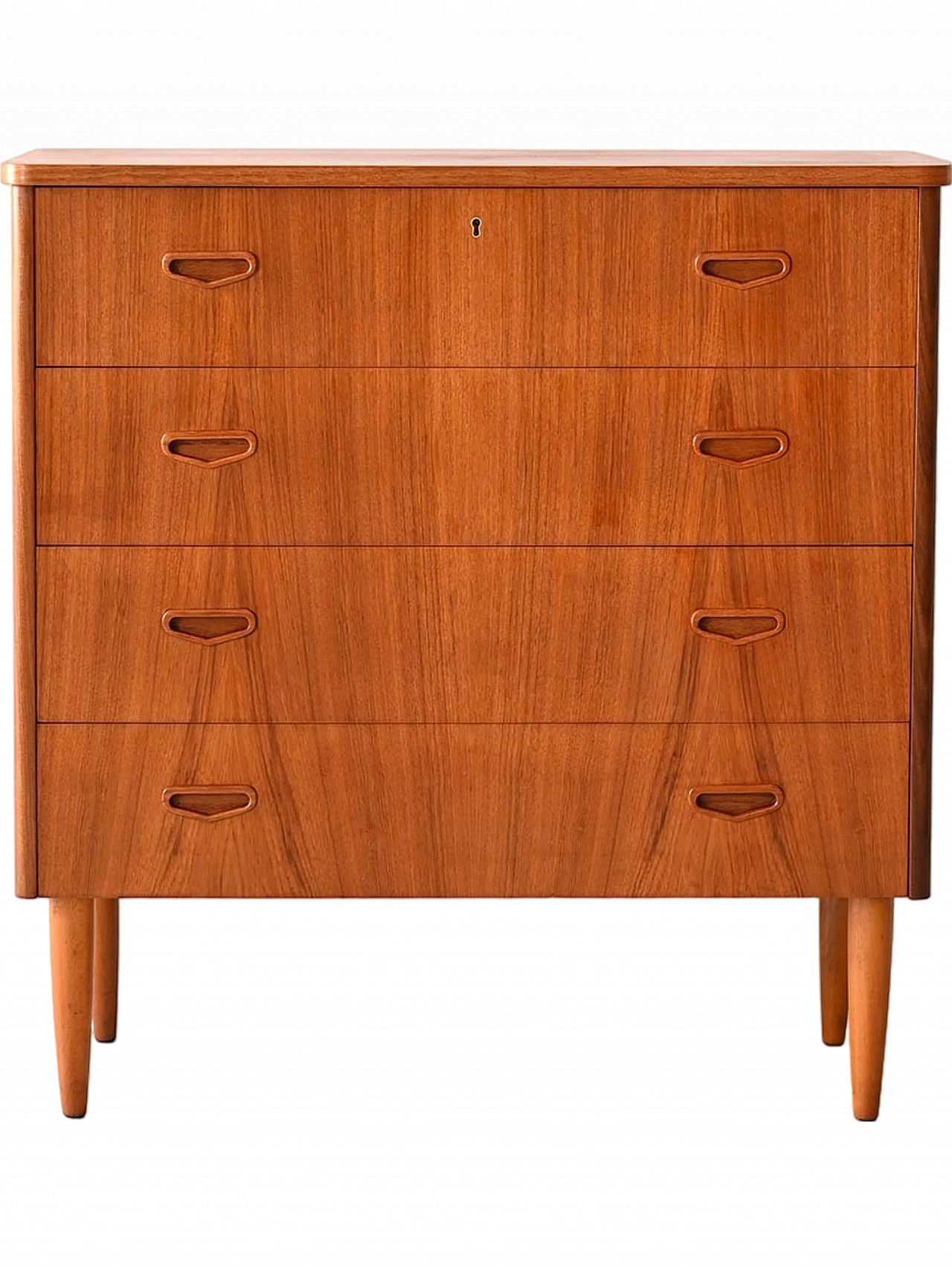 Cassettiera in teak, anni '60 8