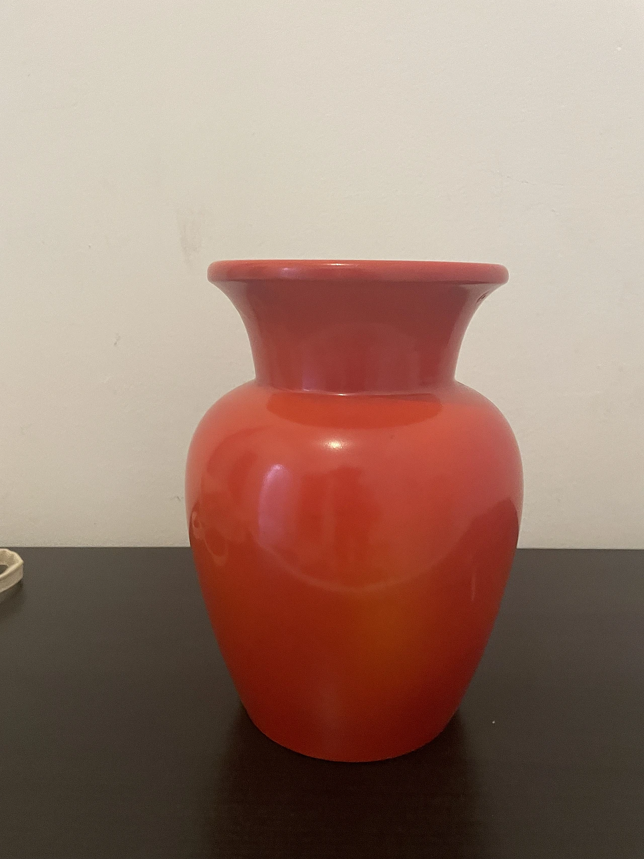 Red ceramic vase by Ponti & Garibaldi for Richard Ginori, 1940s 2