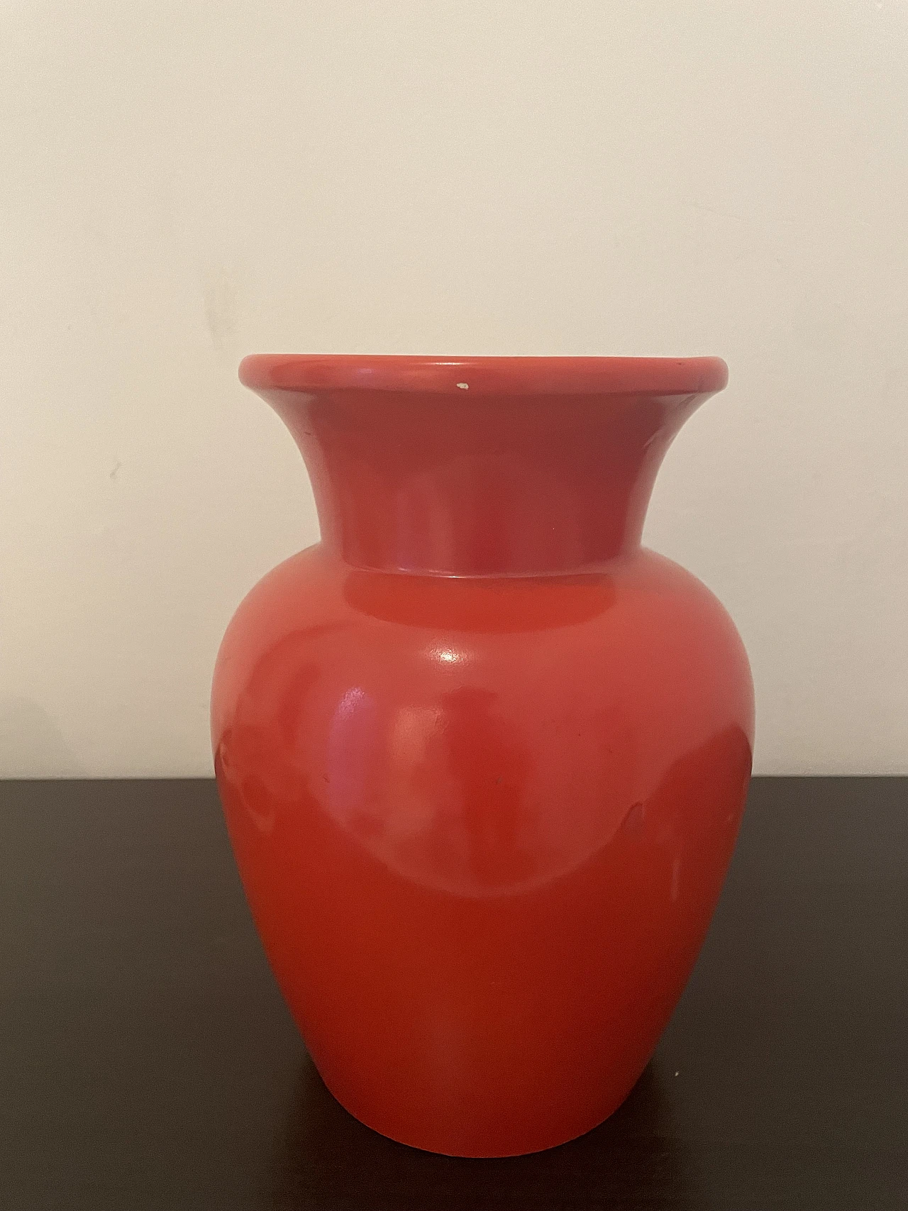 Red ceramic vase by Ponti & Garibaldi for Richard Ginori, 1940s 3