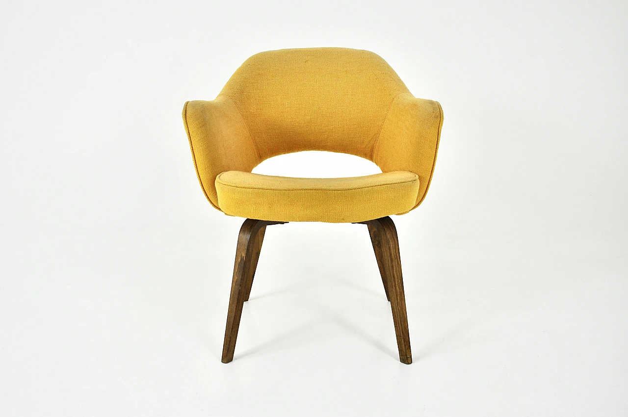 Poltrona gialla di Eero Saarinen per Knoll International, anni '60 3