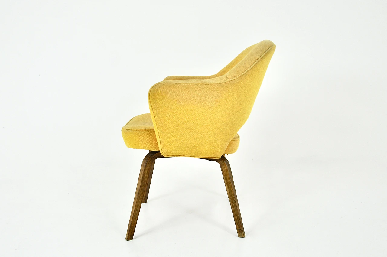 Poltrona gialla di Eero Saarinen per Knoll International, anni '60 6