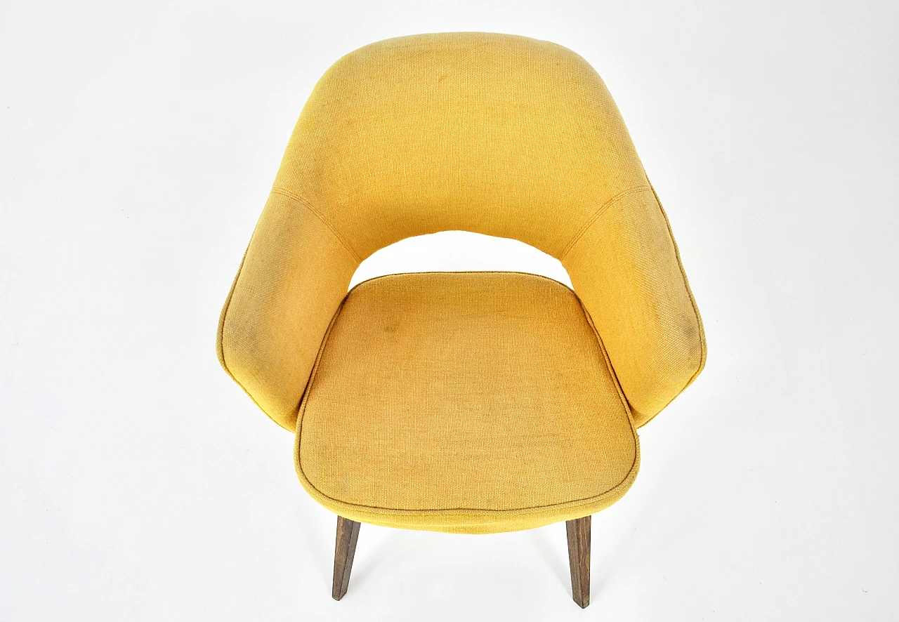 Poltrona gialla di Eero Saarinen per Knoll International, anni '60 9