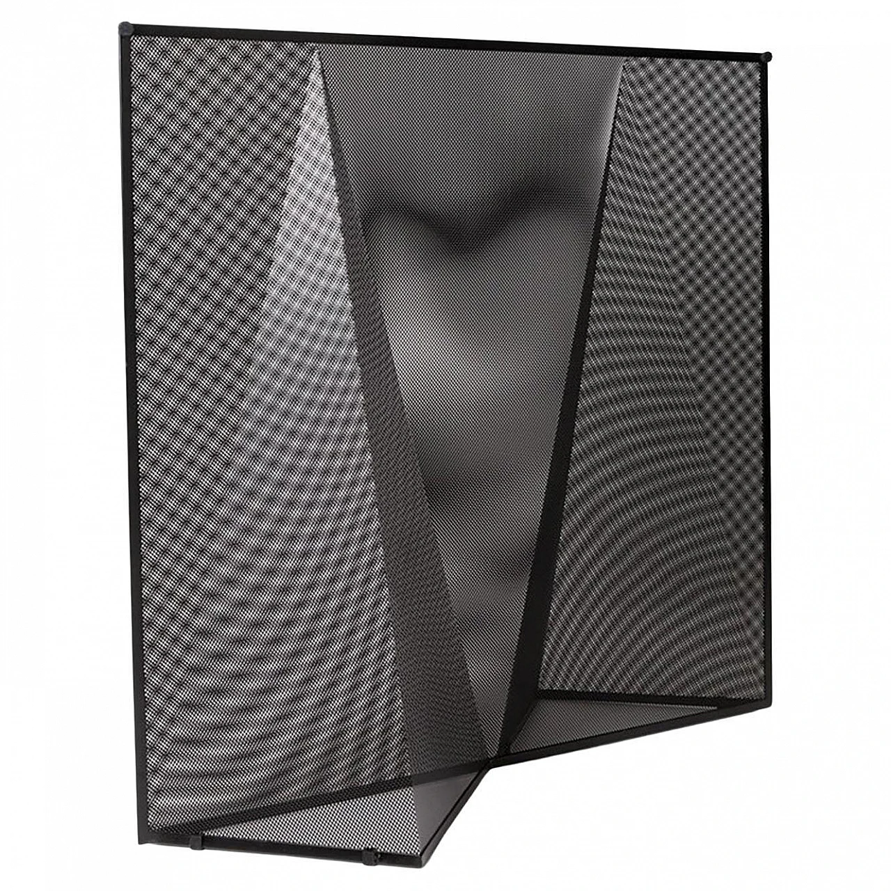 Black metal screen panel Nillarosa by Mario Botta for Alias, 1980s 1