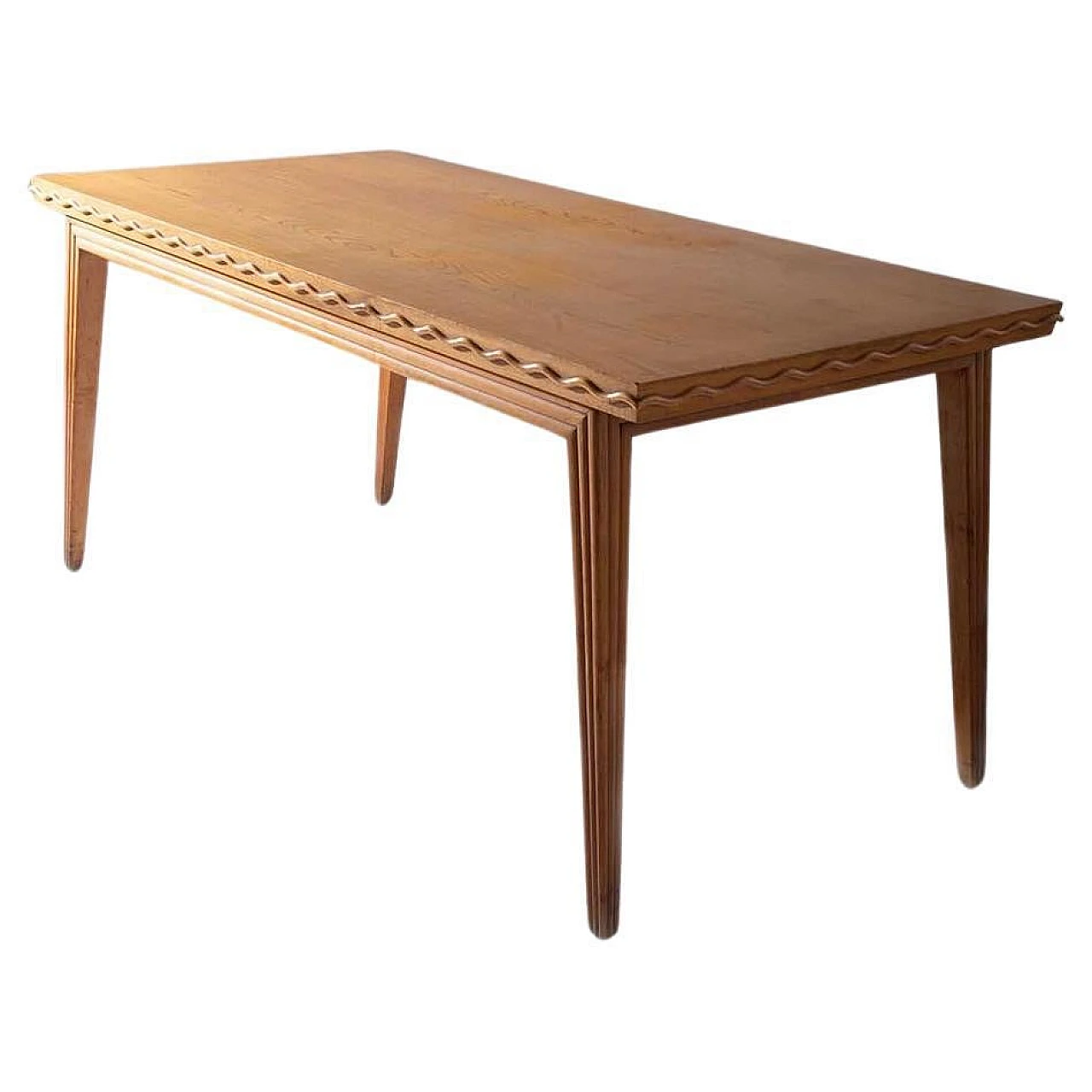 Rectangular dining table in wood attributed to Paolo Buffa, 1950s 1