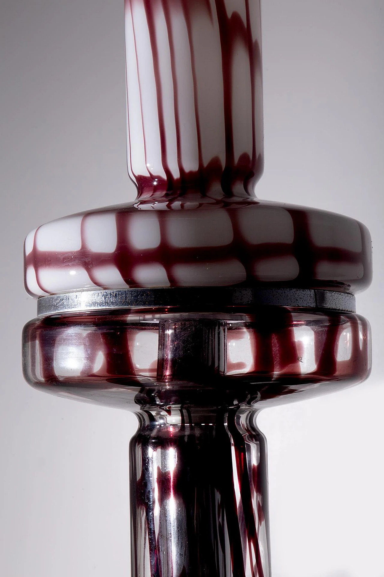 Table lamp in metal & Murano glass by Angelo Brotto for Esperia, 1970s 2