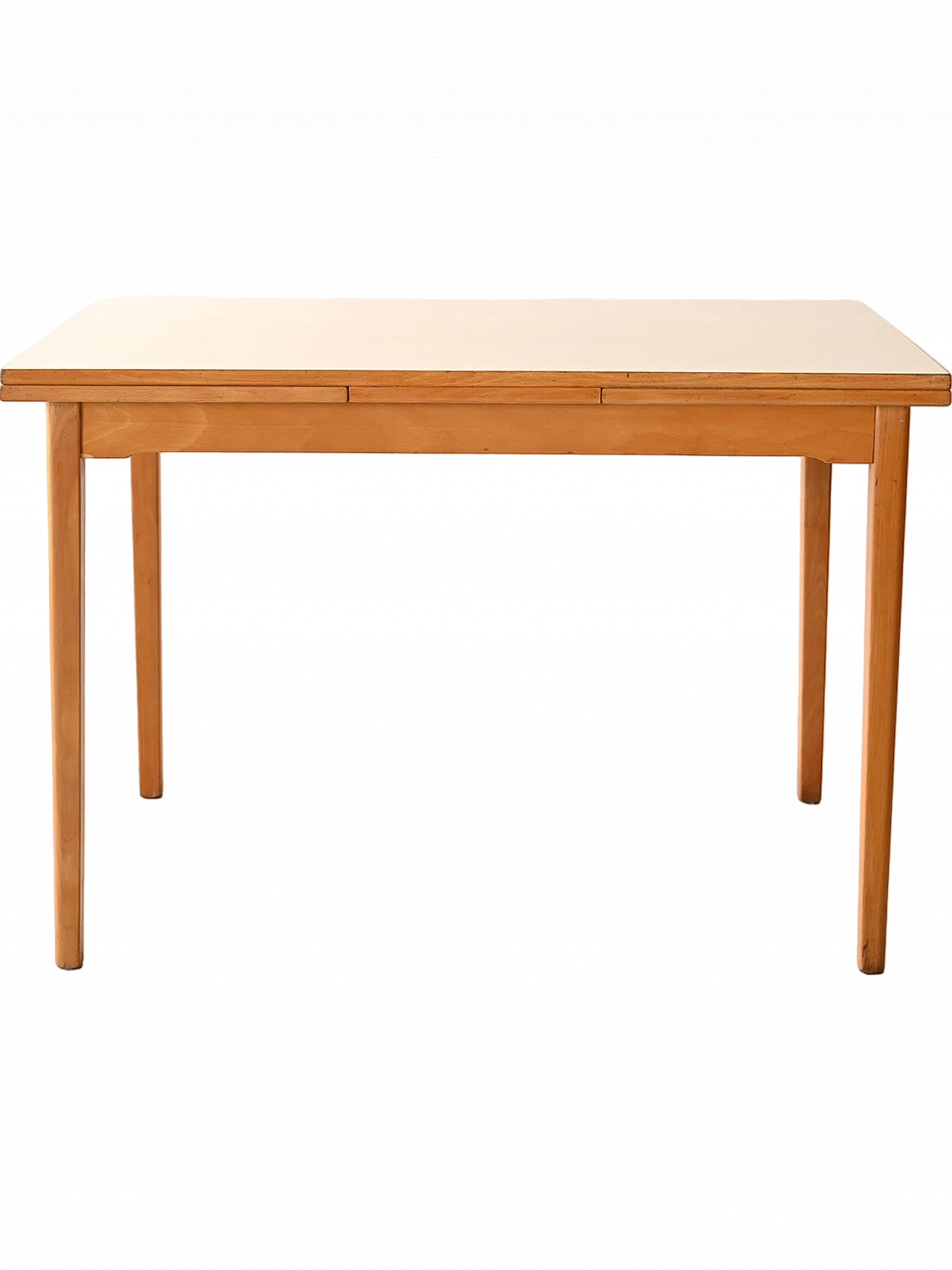 Extending wooden table with formica top, 1960s 12