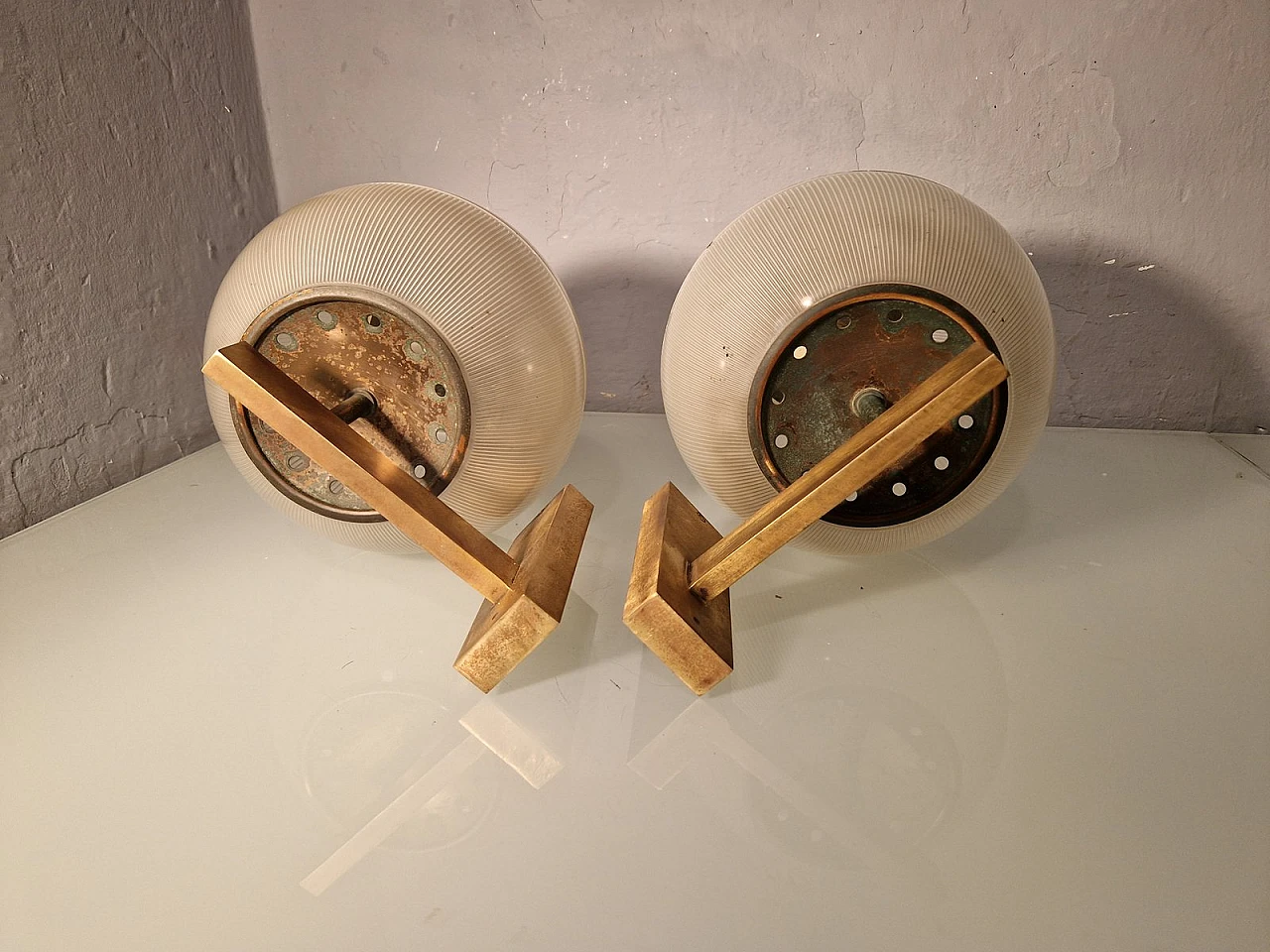 Pair of wall lamps by Ignazio Gardella, 1960s 2