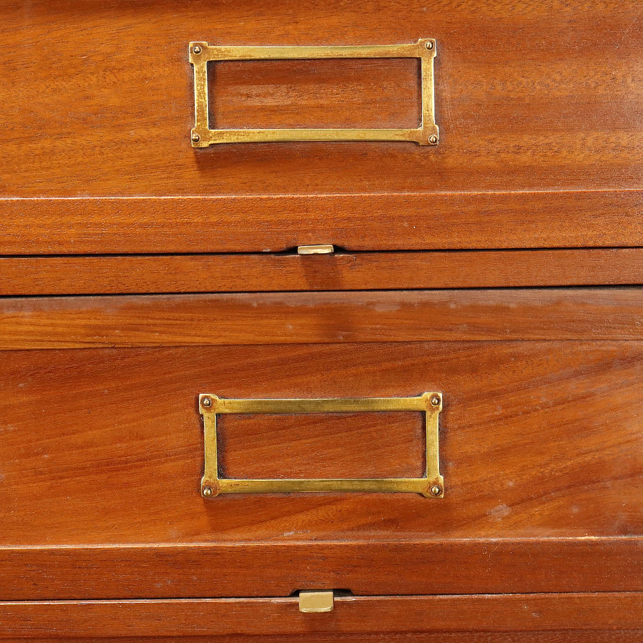 Art Nouveau mahogany filing cabinet with floral carving 8