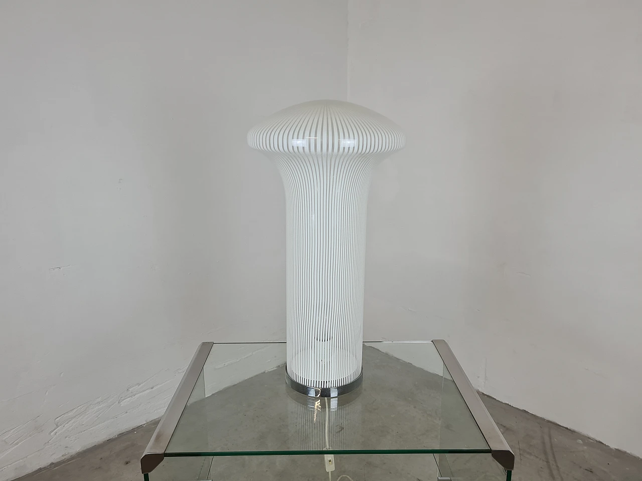 Boletus table lamp in Murano glass by Mario Ticcò for Venini, 1970s 3