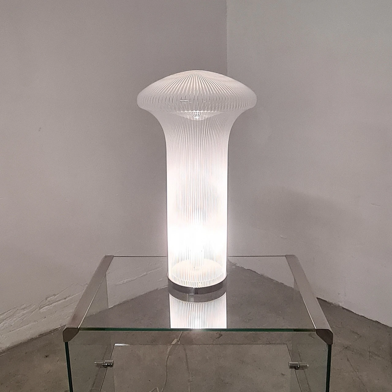 Boletus table lamp in Murano glass by Mario Ticcò for Venini, 1970s 10