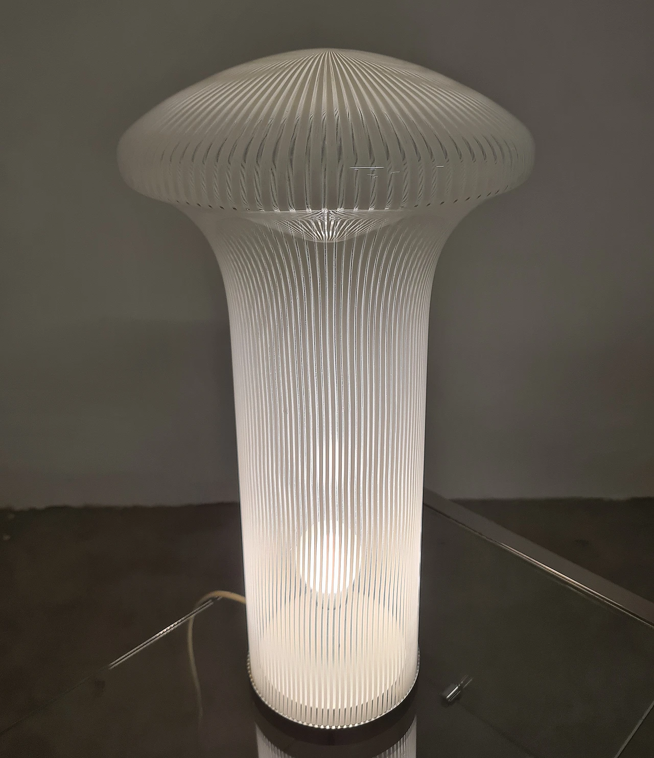 Boletus table lamp in Murano glass by Mario Ticcò for Venini, 1970s 14