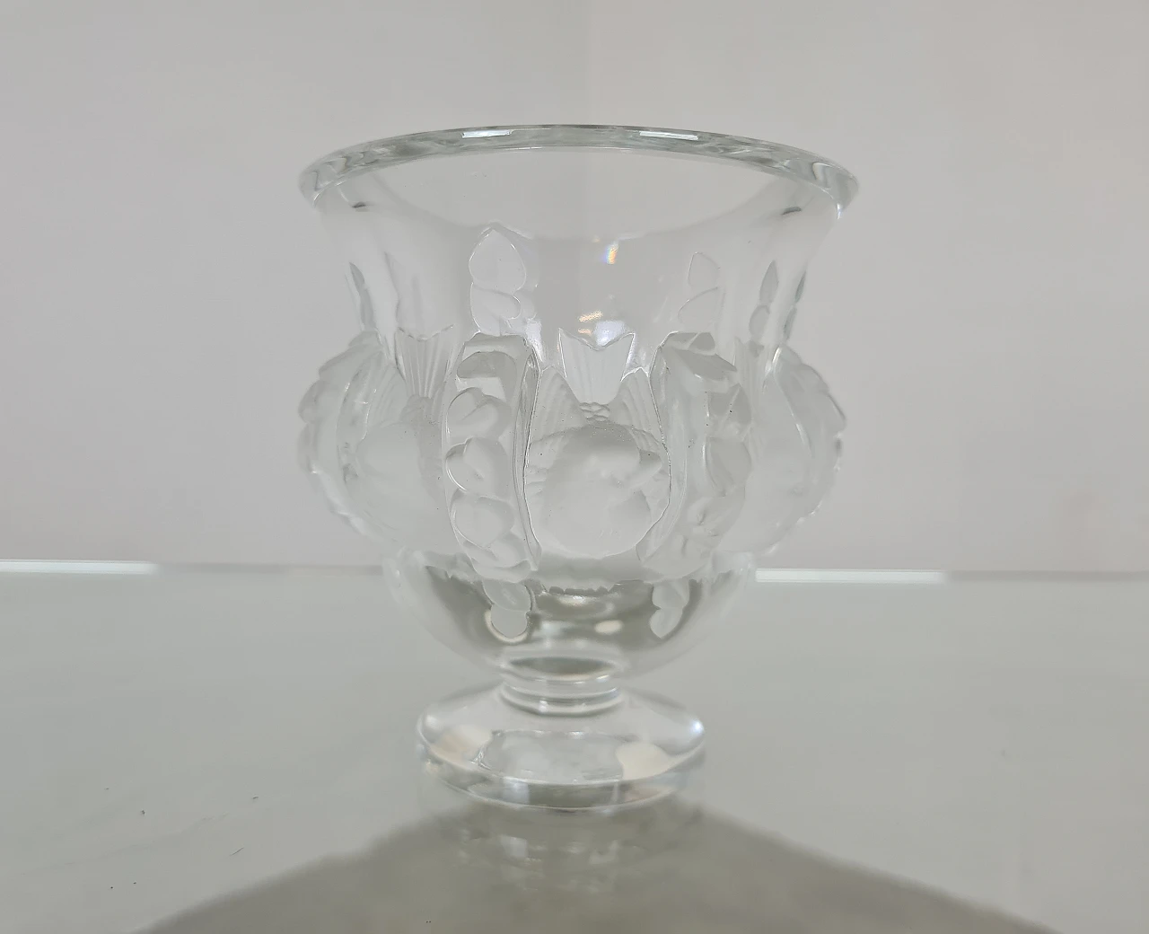 Dampierre glass vase by Marc Lalique for Lalique, 1950s 2