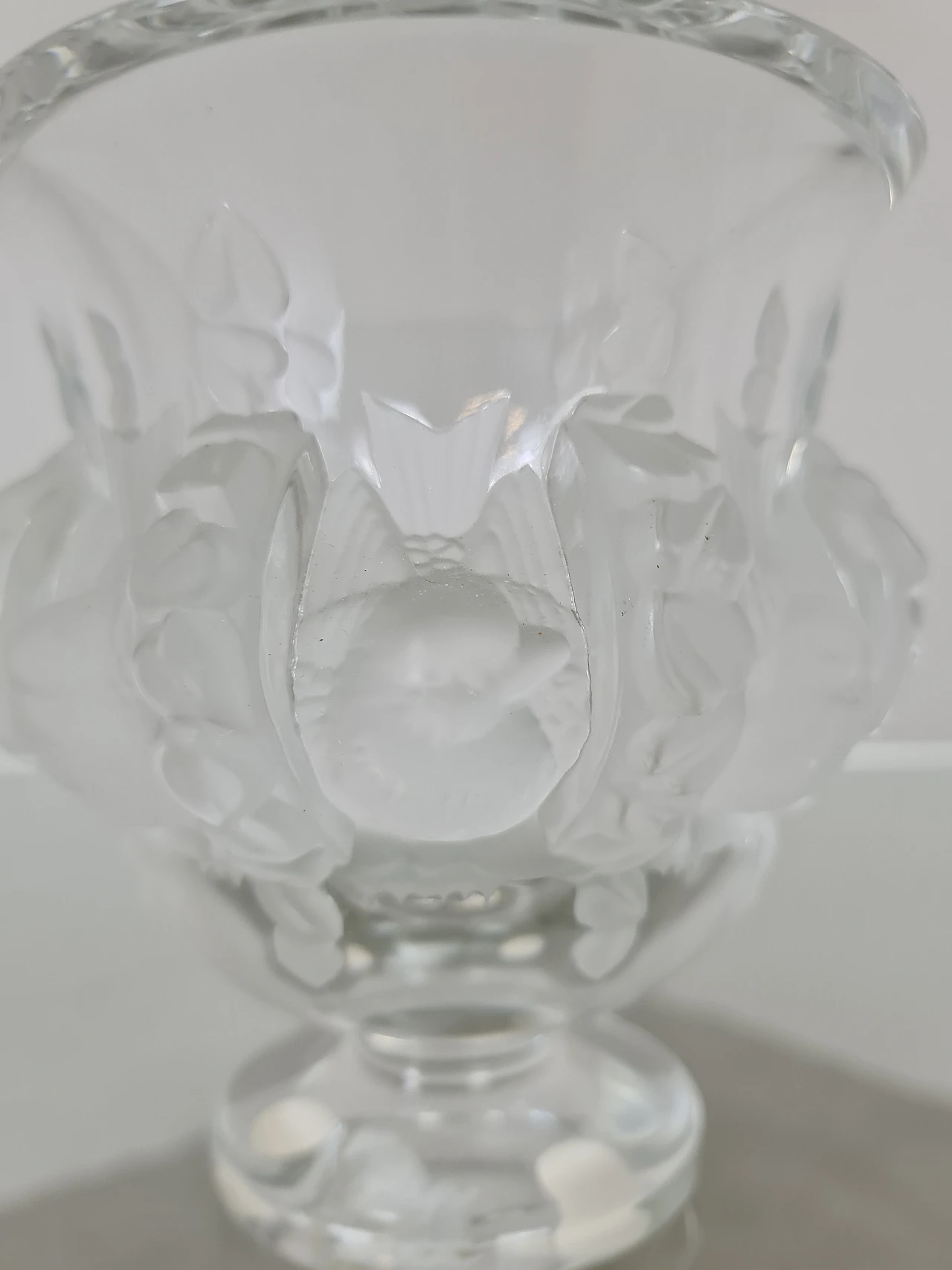 Dampierre glass vase by Marc Lalique for Lalique, 1950s 4