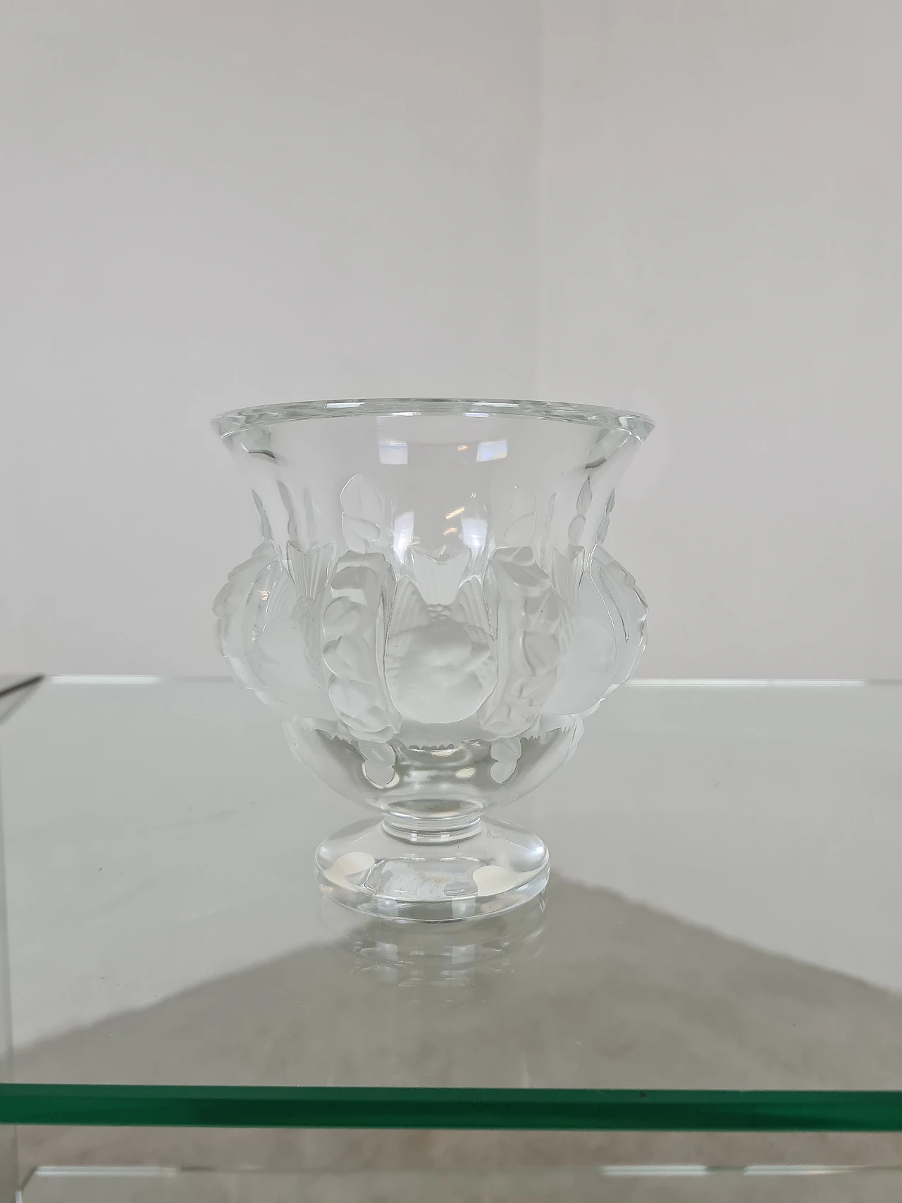 Dampierre glass vase by Marc Lalique for Lalique, 1950s 5