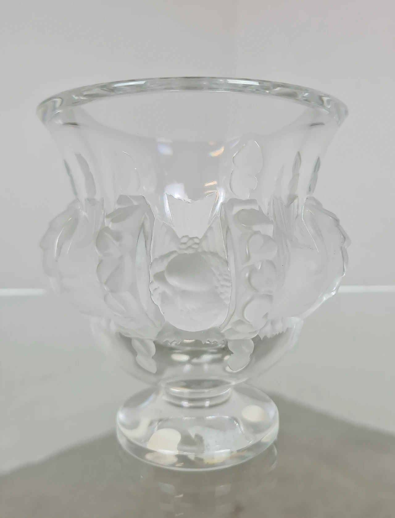 Dampierre glass vase by Marc Lalique for Lalique, 1950s 10