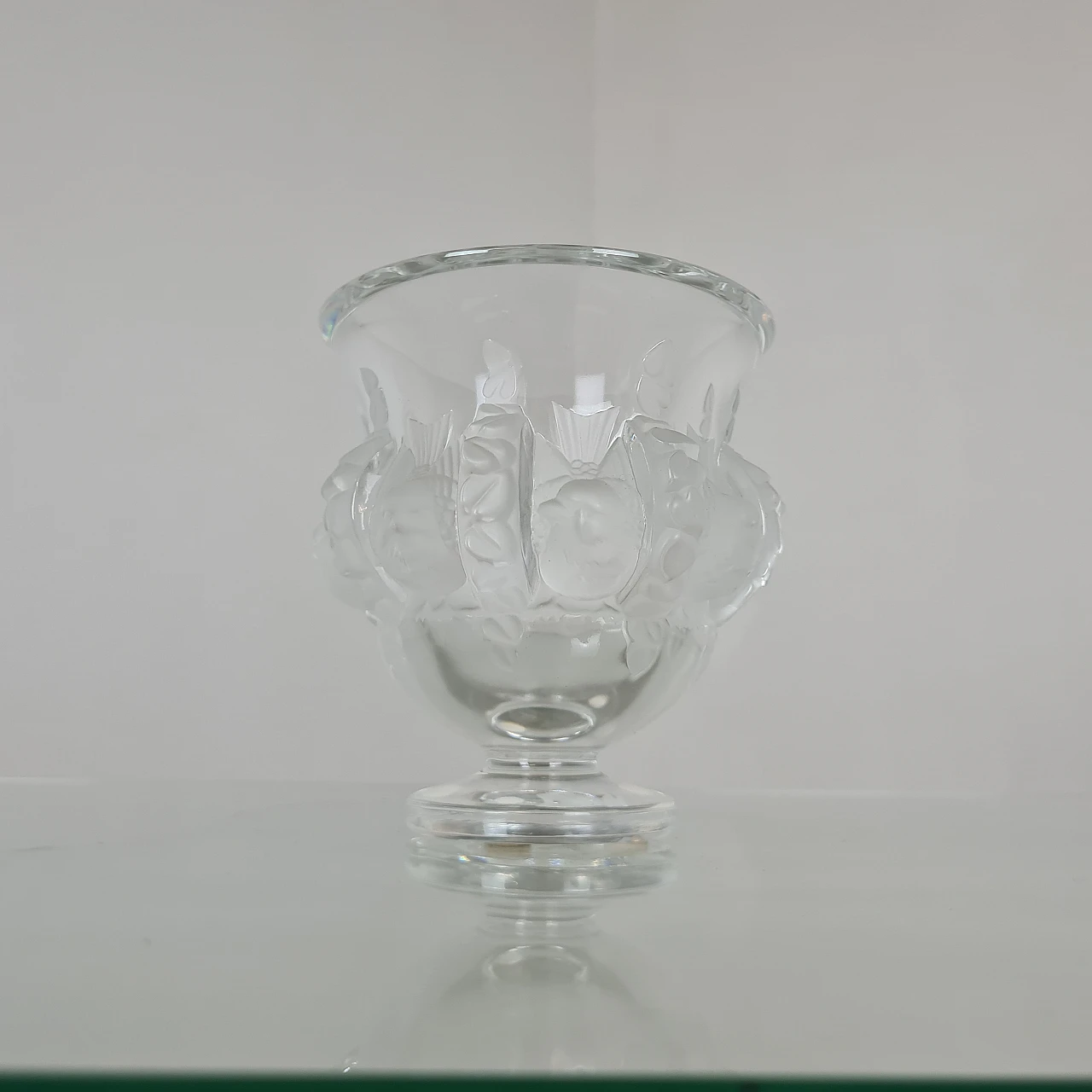 Dampierre glass vase by Marc Lalique for Lalique, 1950s 11