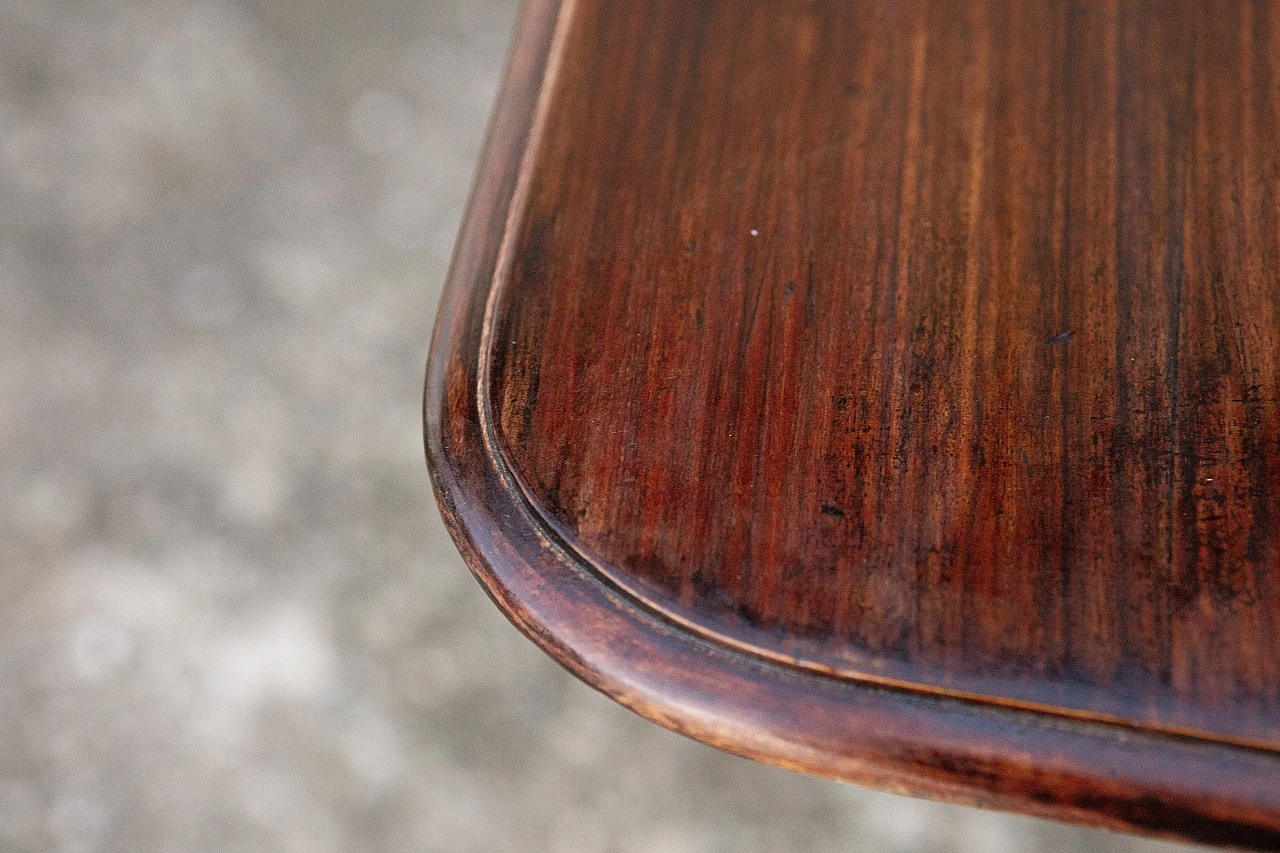 Mahogany and brass dining table in the style of Ico Parisi, 1960s 7