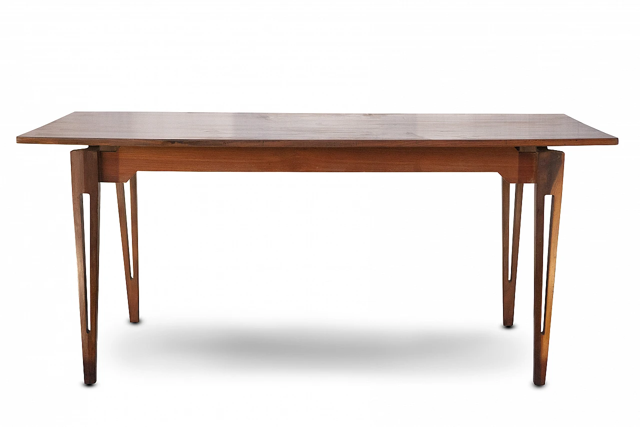 Rectangular wooden dining table in the style of Ico Parisi, 1960s 3