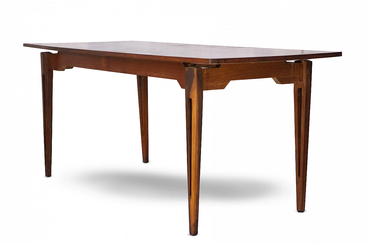 Rectangular wooden dining table in the style of Ico Parisi, 1960s 5