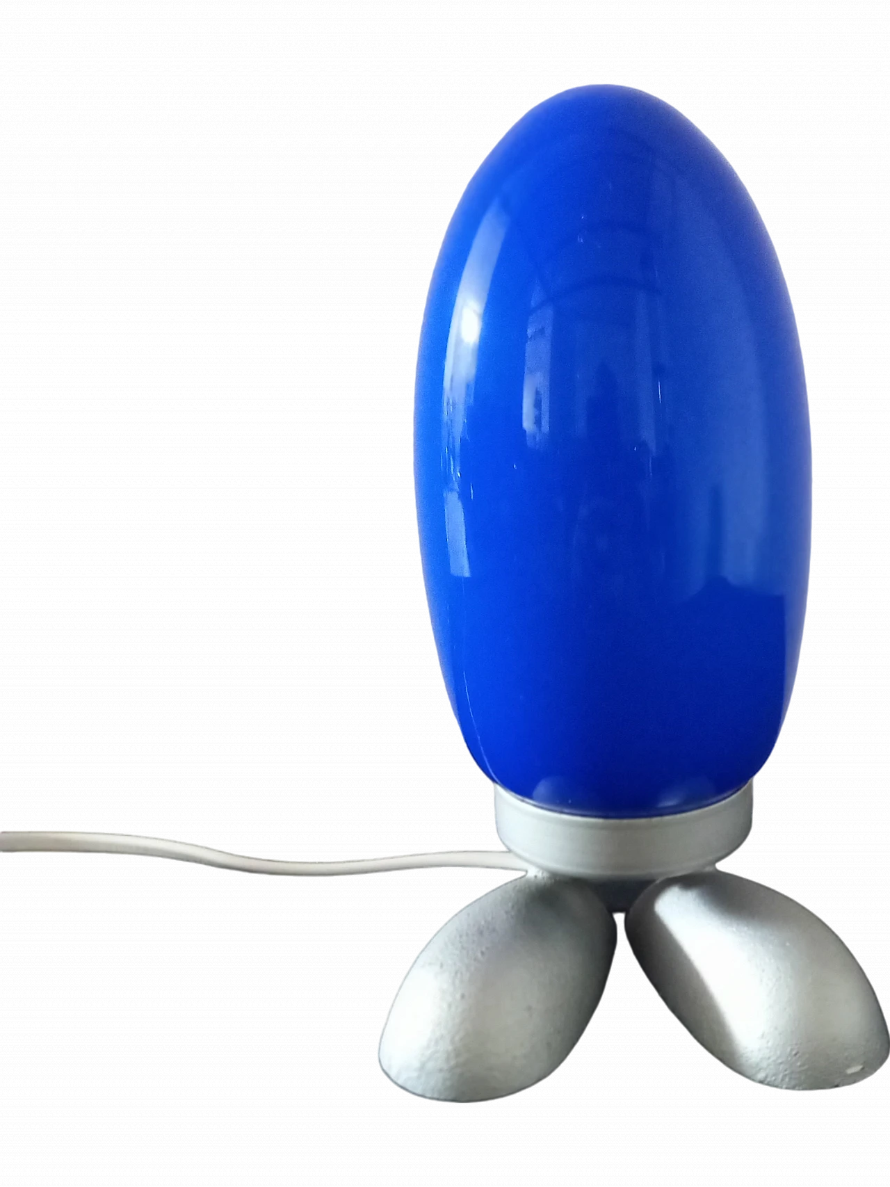 Dino Egg blue table lamp by Ikea, 1990s 9