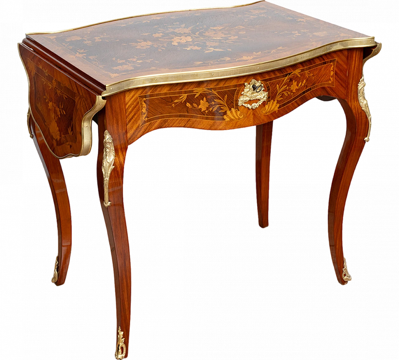 Napoleon III desk in exotic woods with bronze grafts, 19th century 8