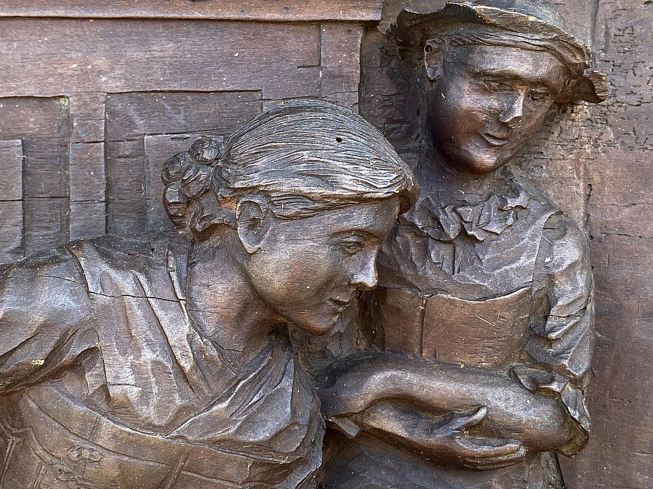 Wooden bas-relief sculpture, early 19th century 4